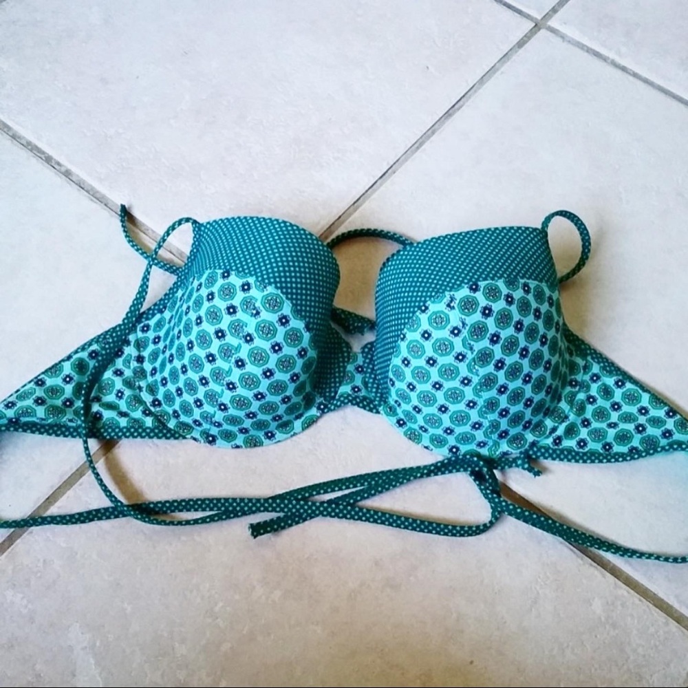 Teal bathing suit top Bikini